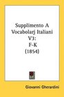Supplimento A Vocabolarj Italiani V3 FK