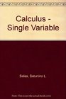 Calculus  Single Variable