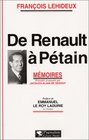 De Renault a Petain Memoires