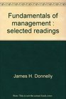 Fundamentals of management Selected readings