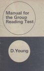 Manual for the Group Reading Test