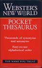 Webster's New World Pocket Thesaurus