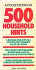 Pocket Book on 500 Household Hints