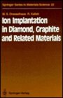 Ion Implantation in Diamond Graphite and Related Materials
