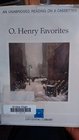 O Henry Favorites/Audio Cassettes/Cxl513