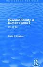Personal Enmity in Roman Politics  21843 BC