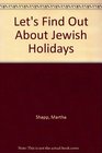 Let's Find Out About Jewish Holidays