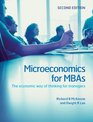 Microeconomics for MBAs The Economic Way of Thinking for Managers