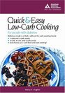 The Quick  Easy LowCarb Cookbook for People with Diabetes