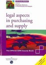 Legal Aspects in Purchasing and Supply
