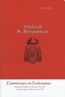 Commentary on Ecclesiastes: Works of St. Bonaventure
