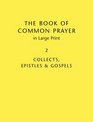Book Of Common Prayer Large Print BCP481 Volume 2  Collects Epistles and Gospels