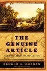 The Genuine Article  A Historian Looks at Early America