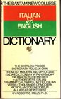 The Bantam New College Italian  English Dictionary