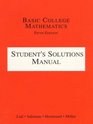 Basic College Mathematics Student's Solutions Manual
