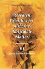 Research Priorities for Airborne Particulate Matter III Early Research Progress