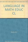 Language in Mathematical Education Research and Practice