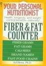Your Personal Nutritionist  Fiber and Fat Counter