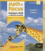 Math in Focus Singapore Math Teacher Edition Volume A Grade K 2012