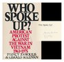 Who Spoke Up American Protest Against the War in Vietnam 19631975
