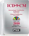ICD9CM 2010 Hospital Edition Spiral Volumes 1 2  3