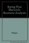 KPMG Peat Marwick Edition Business Analysis  Valuation Using Financial Statements