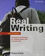 Real Writing with Readings 5e  Bedford/St Martin's ESL Workbook 2e