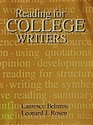 Reading for college writers