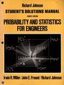 Probability and Statistics for Engineers Student's Solutions Manual