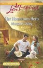 Her Hometown Hero (Caring Canines, Bk 3) (Love Inspired, No 872) (Larger Print)