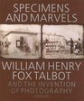 Specimens and Marvels William Henry Fox Talbot and the Invention of Photography