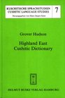 Highland East Cushitic dictionary