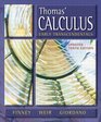 Thomas' Calculus Early Transcendentals Update 10th Edition