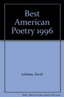 Best American Poetry 1996