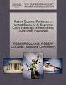 Robert Dulaine Petitioner v United States US Supreme Court Transcript of Record with Supporting Pleadings