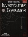 Investigator's Companion for the 1920s Volume 1  Equipment  Resources