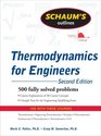 Schaum's Outline of Thermodynamics for Engineers 2ed