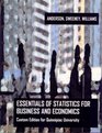 Essentials of Statistics and Economics Custom Edition for Quinnipiac University