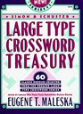 Simon  Schuster Large Type Crosswords Treasury 1