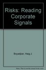 Risks Reading Corporate Signals