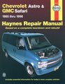 Haynes Repair Manual Chevrolet Astro  GMC Safari MiniVans Automotive Repair Manual 19851993
