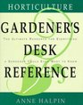 Horticulture Gardener\'s Desk Reference