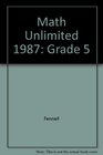 Math Unlimited 1987 Grade 5