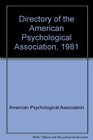 Directory of the American Psychological Association 1981