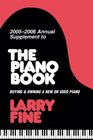 20052006 Annual Supplement to The Piano Book  Buying  Owning a New or Used Piano