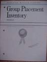 Group Placement Inventory Test Manual Intermediate Level