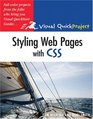 Styling Web Pages with CSS Visual QuickProject Guide