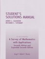 A Survey of Mathematics with Applications Student's Solution Manual