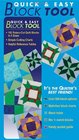 Quick  Easy Block Tool  102 RotaryCut Quilt Blocks in 5 Sizes  Simple Cutting Charts  Helpful Reference Tables
