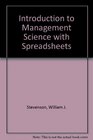 Introduction to Management Science with Spreadsheets